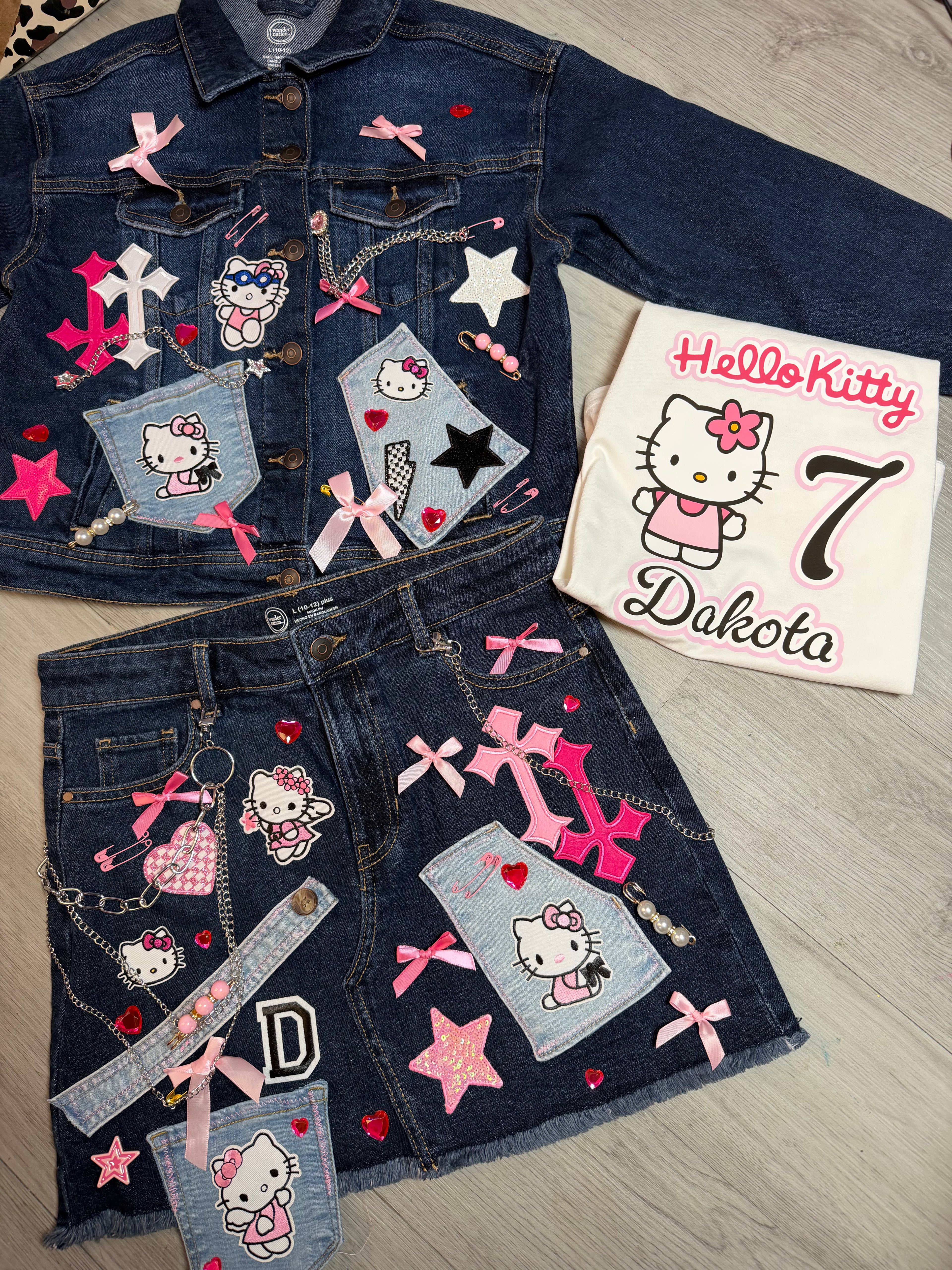 Girls junk skirt outfit