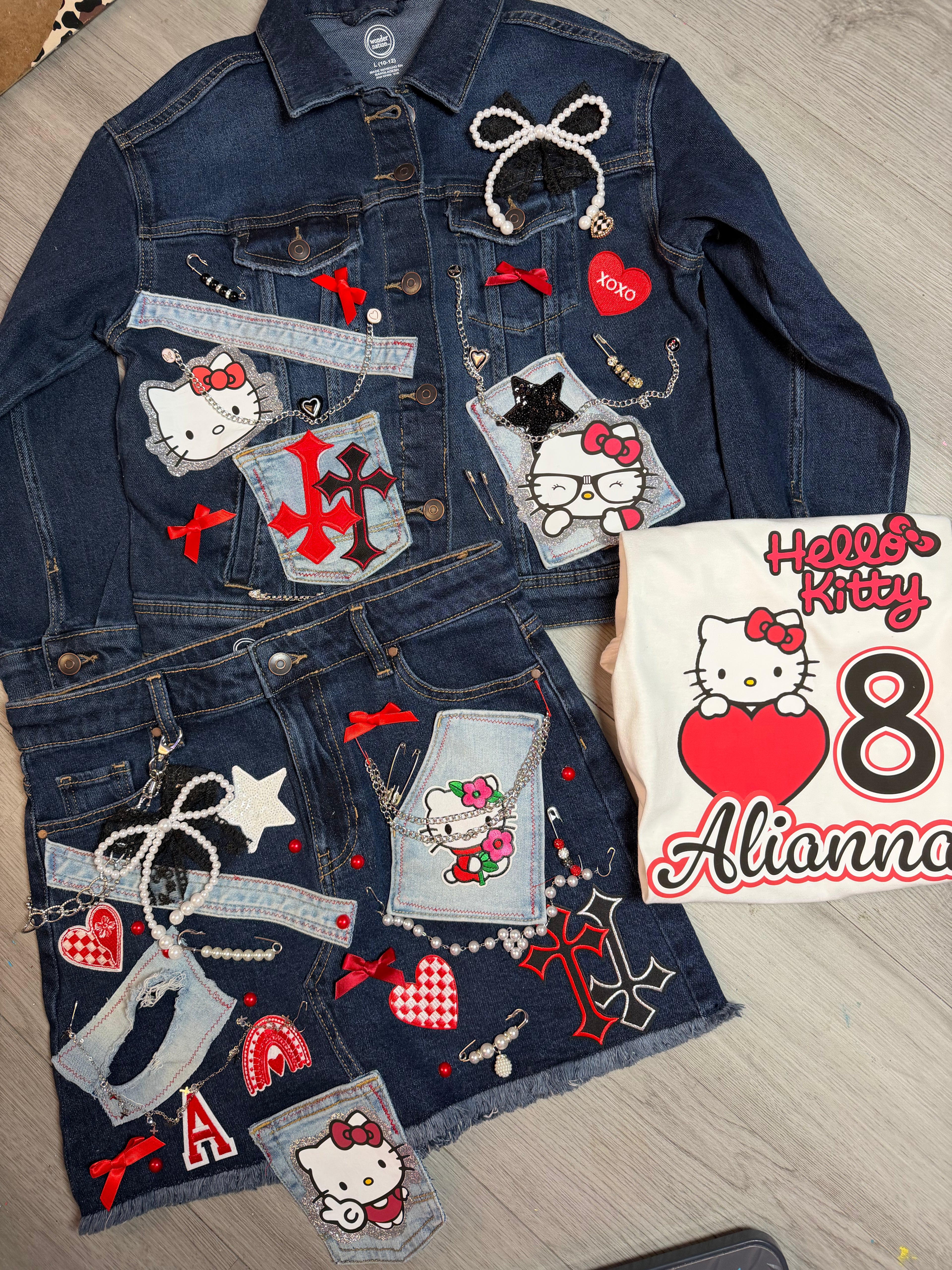 Girls junk skirt outfit