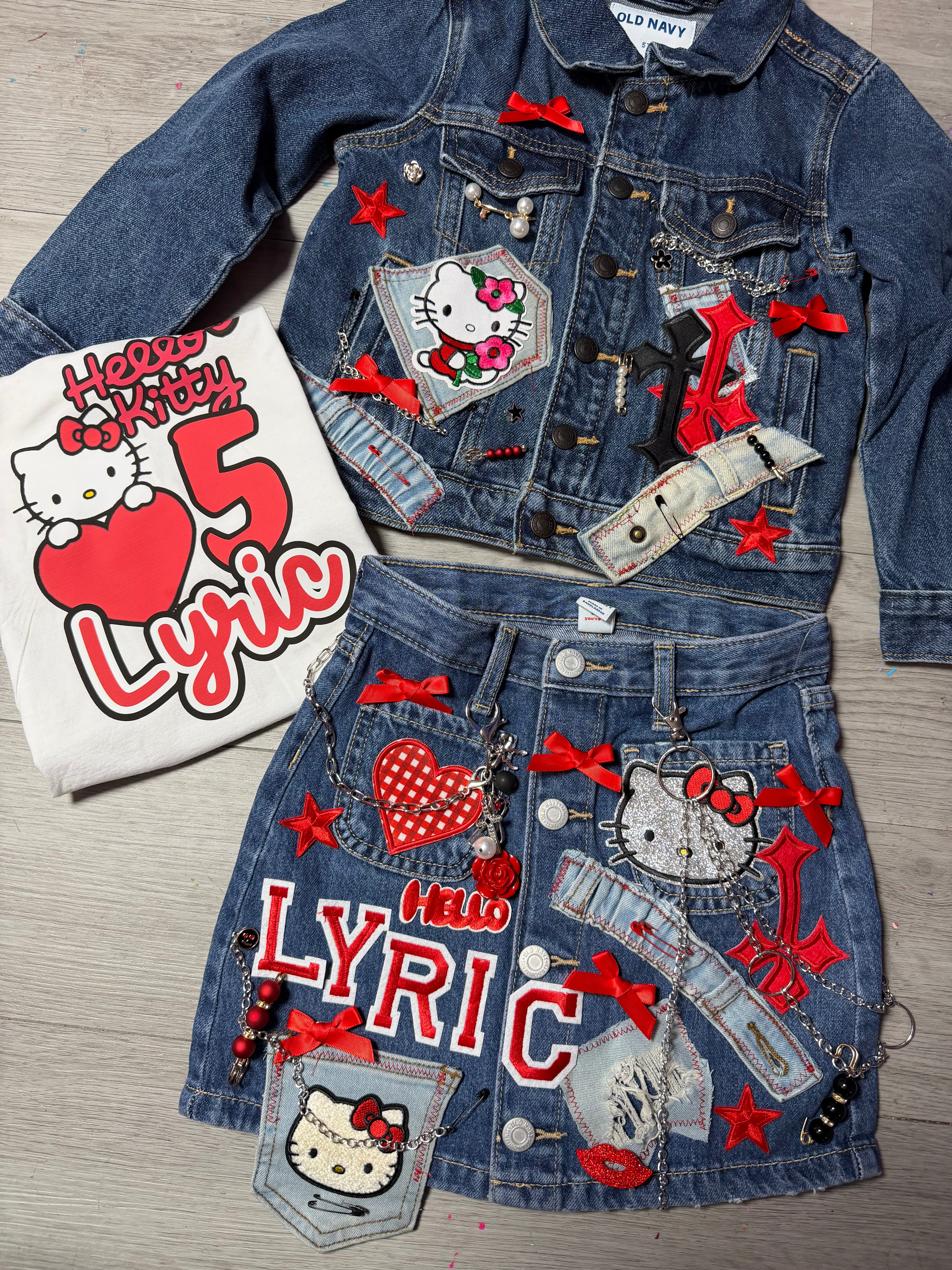 Girls junk skirt outfit